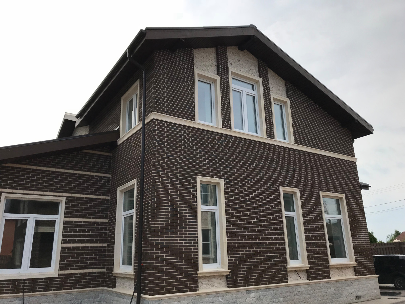 Фасад дома в КП Рузские просторы