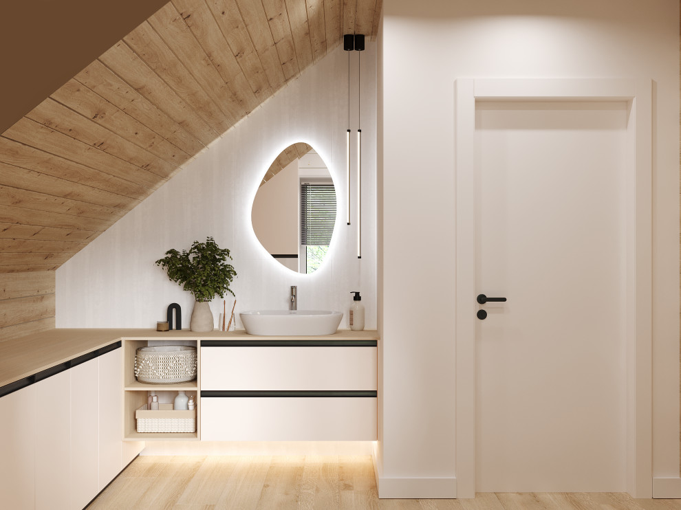 Дизайн 2го этажа в доме из бруса