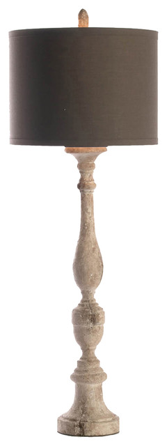 Sarah French Country Antique Wood Tall Table Lamp Traditional Sarah French Country Antique Wood Tall Table Lamp