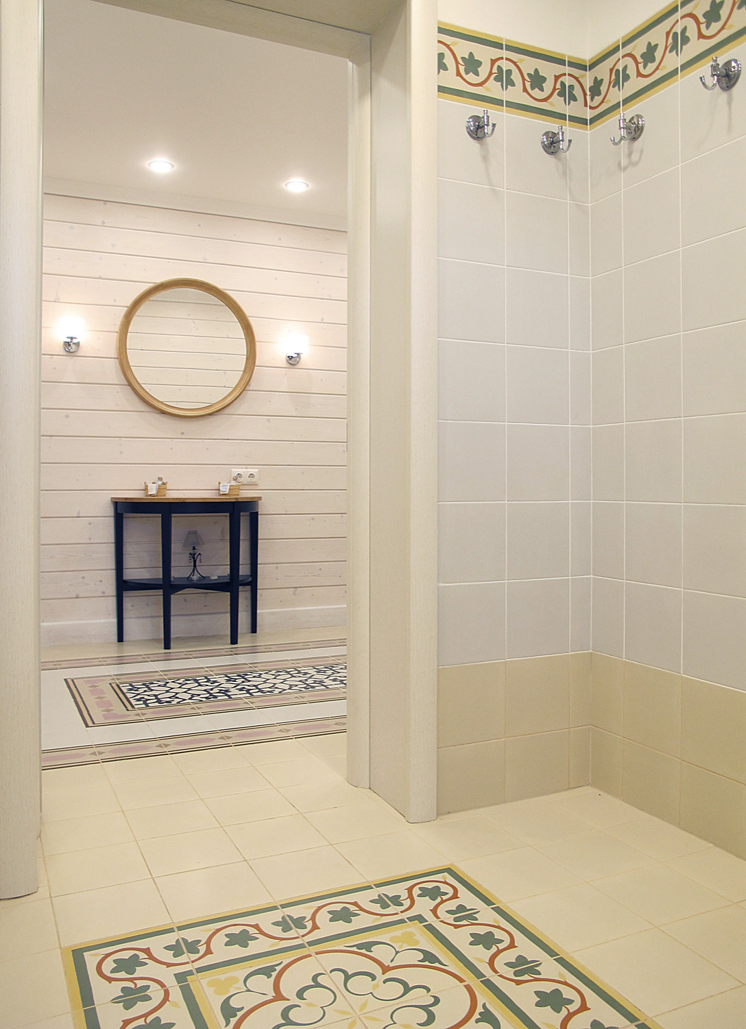 Одноэтажный загородный дом с баней