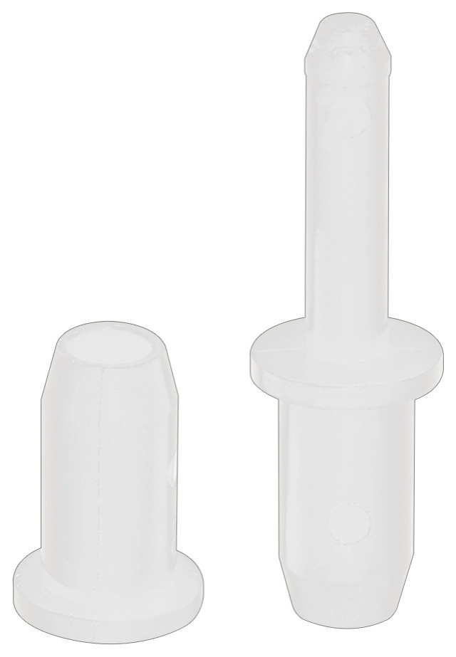 17/16" White Nylon Storm Door Hinge Pin Kit with Pins and Bushings, 6