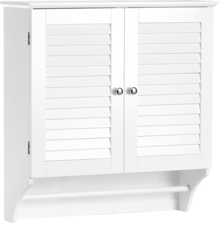 Double Door Wall Mounted Bathroom With Storage Transitional