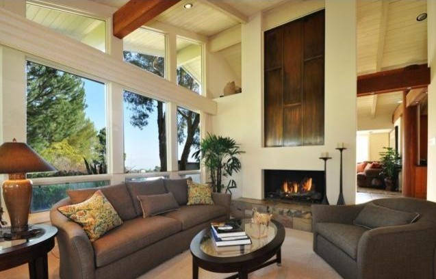 Traditional living room in Los Angeles.