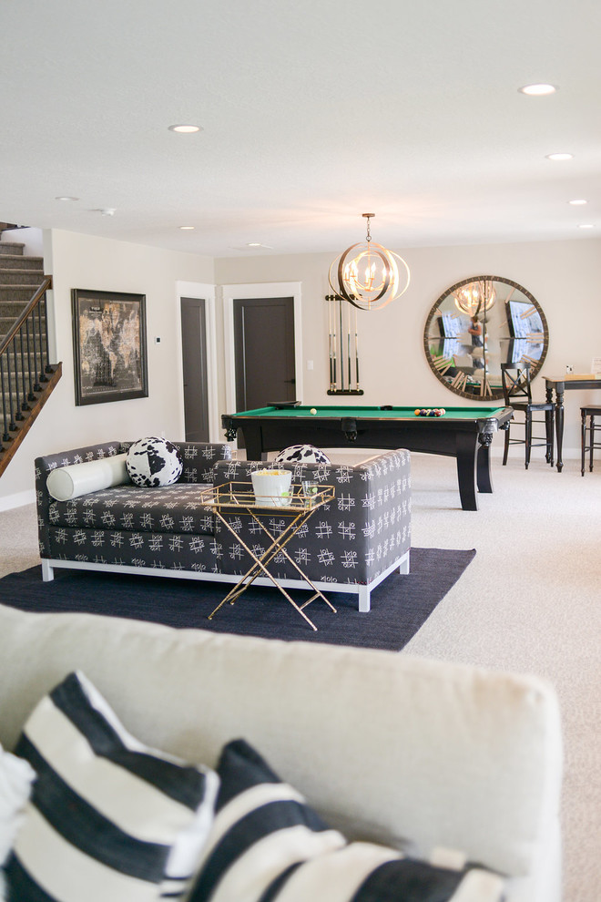 Inspiration for a large transitional home design remodel in Seattle