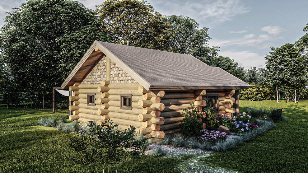 Баня "Нормал" по технологии Post and Beam