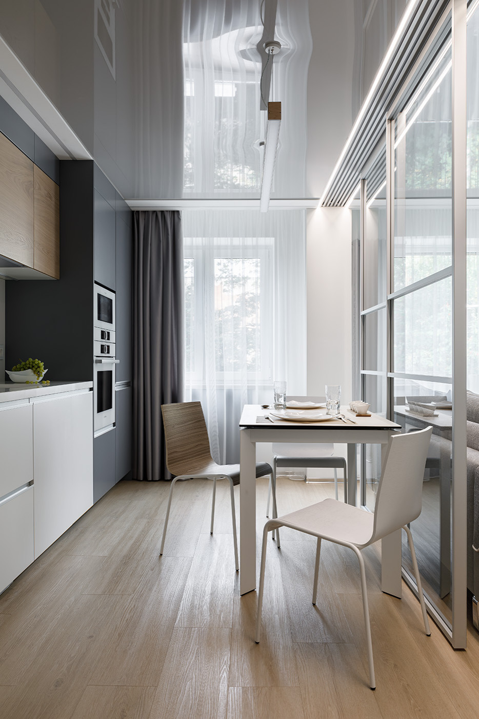 Интерьер трёхкомнатной квартиры в стиле минимализм, г. Калининград