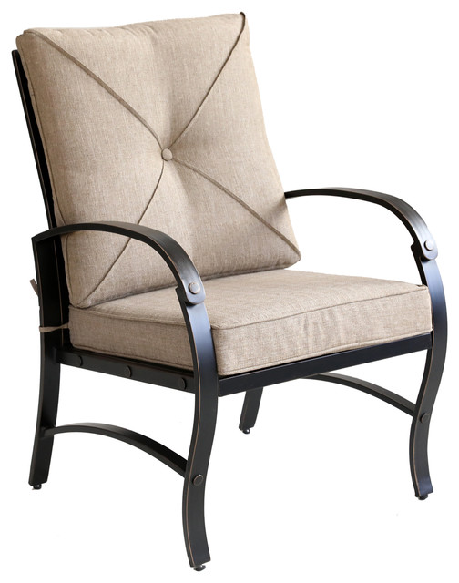 Santa Rosa Outdoor Patio Club Chair With Cushion Set Of 2