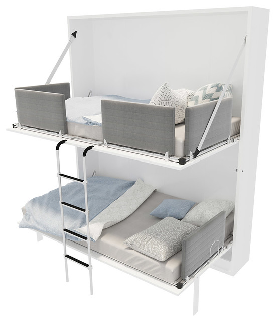 Pensiero Twin Wall Bunk Bed Contemporary Kids Beds By Multimo