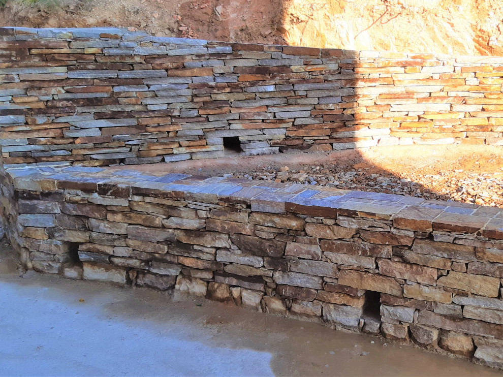 Murs en pierres gneiss Modern Landscape Other by PIERRES INNOV