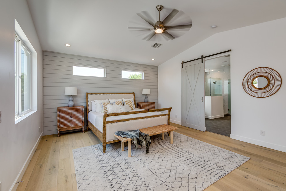 Inspiration for a transitional bedroom remodel in Phoenix