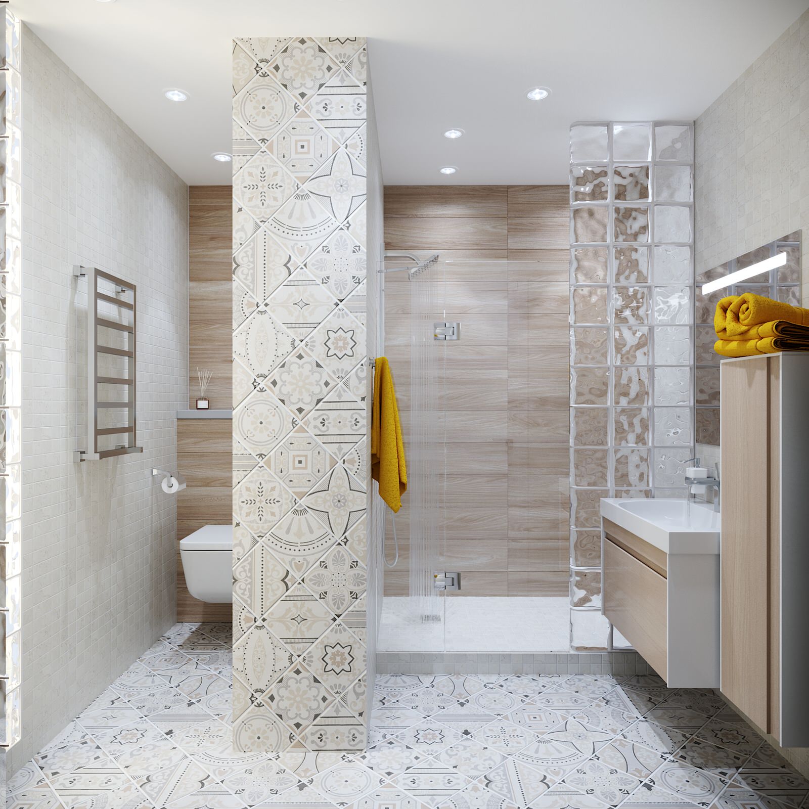 Санузел нестандартной планировки