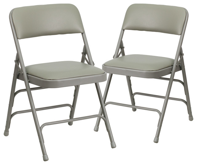 Beige Fabric Folding Chair Contemporary Folding Chairs And Stools by Beyond Design & More