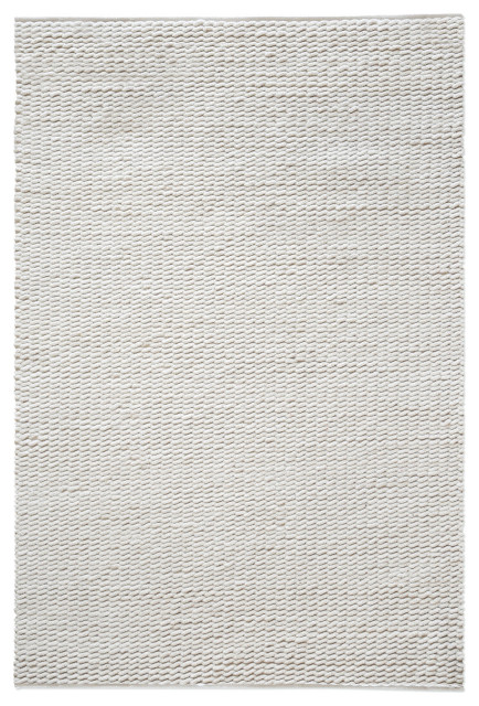 Uttermost 71112-5 Alvero 5' x 8' Rectangle Wool Solid Area Rug - Off White