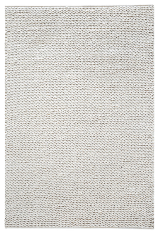 Uttermost 71112-5 Alvero 5' x 8' Rectangle Wool Solid Area Rug - Off White
