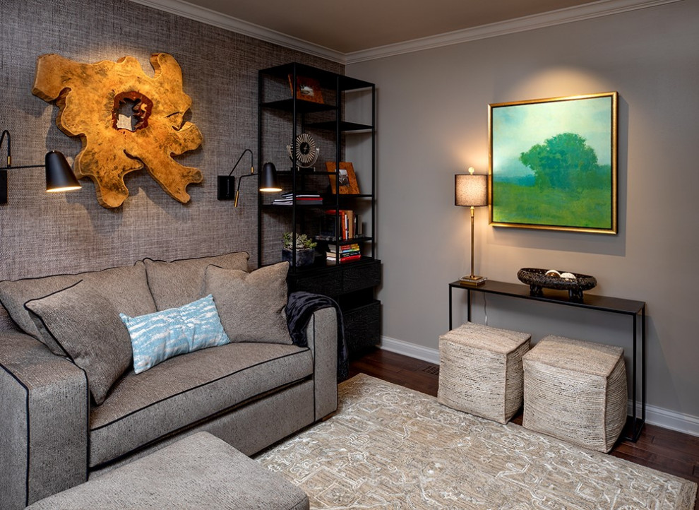 Mid-sized transitional home design photo in Columbus