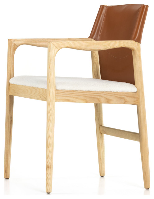 Lulu Dining Chair-Saddle Leather Blends