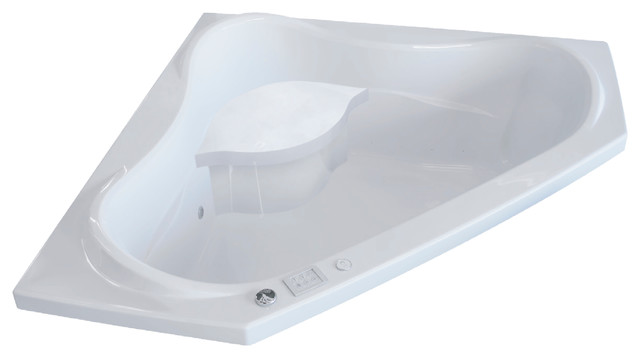 bath with built in seat