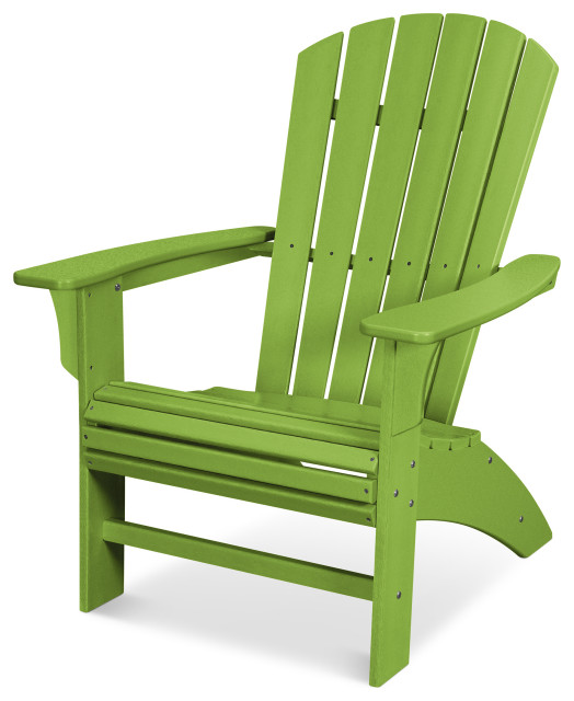 Trex Outdoor Yacht Club Curveback Adirondack Chair Contemporary Adirondack Chairs by