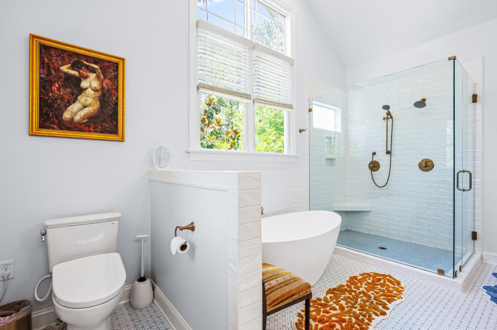 Blue Cary Bathroom