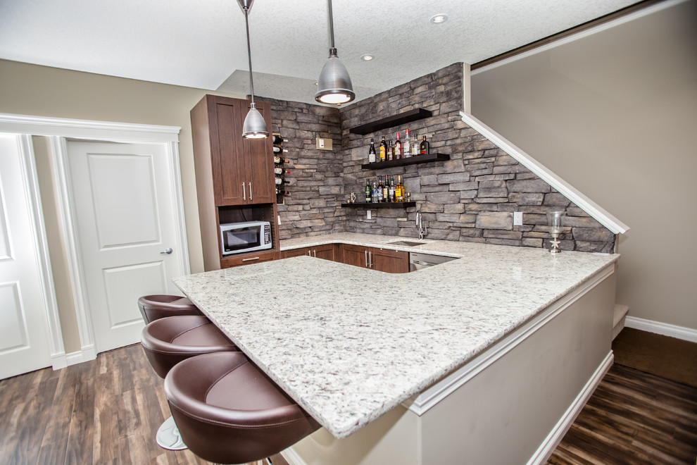 Transitional basement photo in Calgary