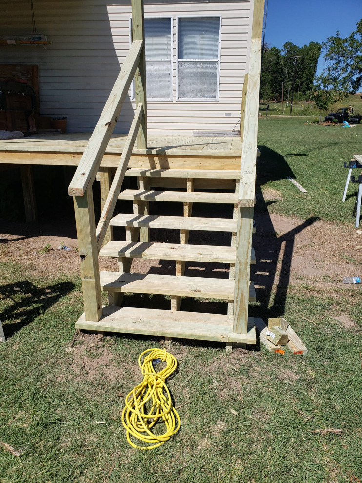 roof/deck extension with 3 sets of stairs