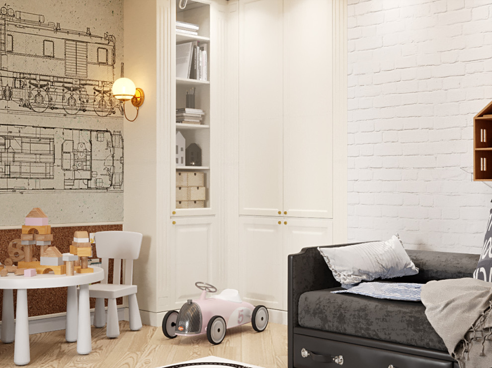 Детская для мальчика ( реконструкция кабинета)