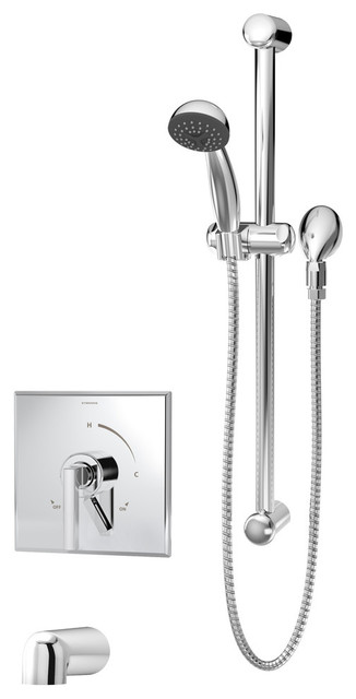 Duro Single Handle Tub And Hand Shower Faucet With Integral
