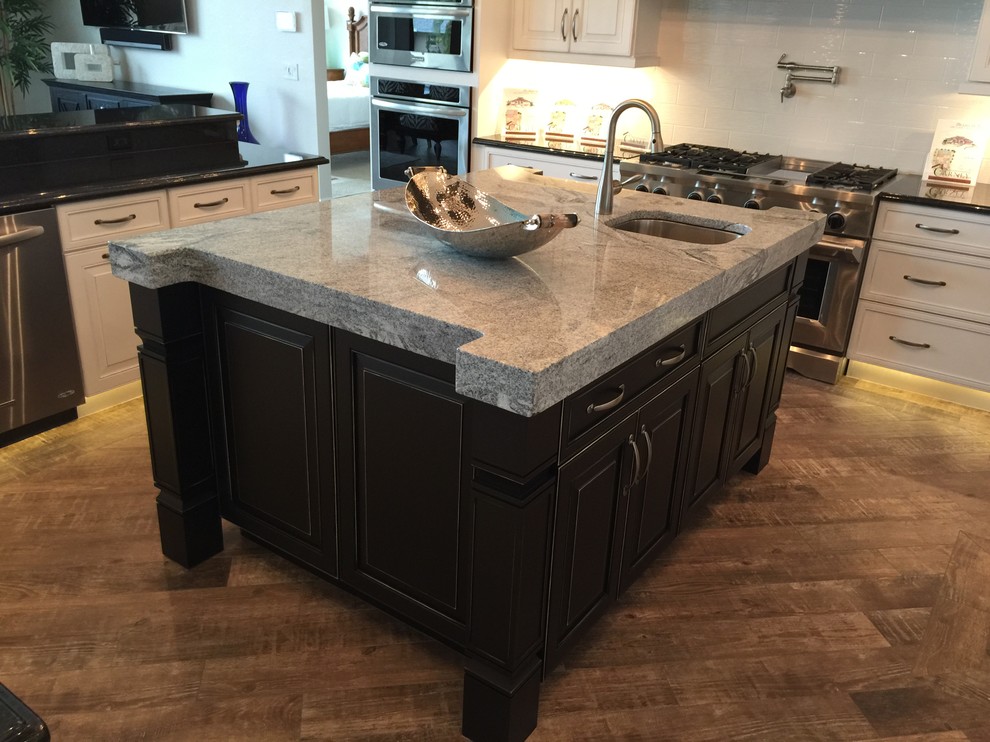 Carney Properties Surfside Model Transitional Kitchen Miami by Genies, Inc