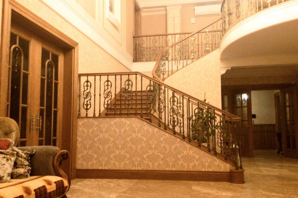 Декоративная штукатурка по трафарету