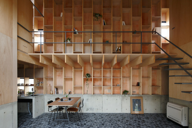 eaves house contemporaneo-comedor