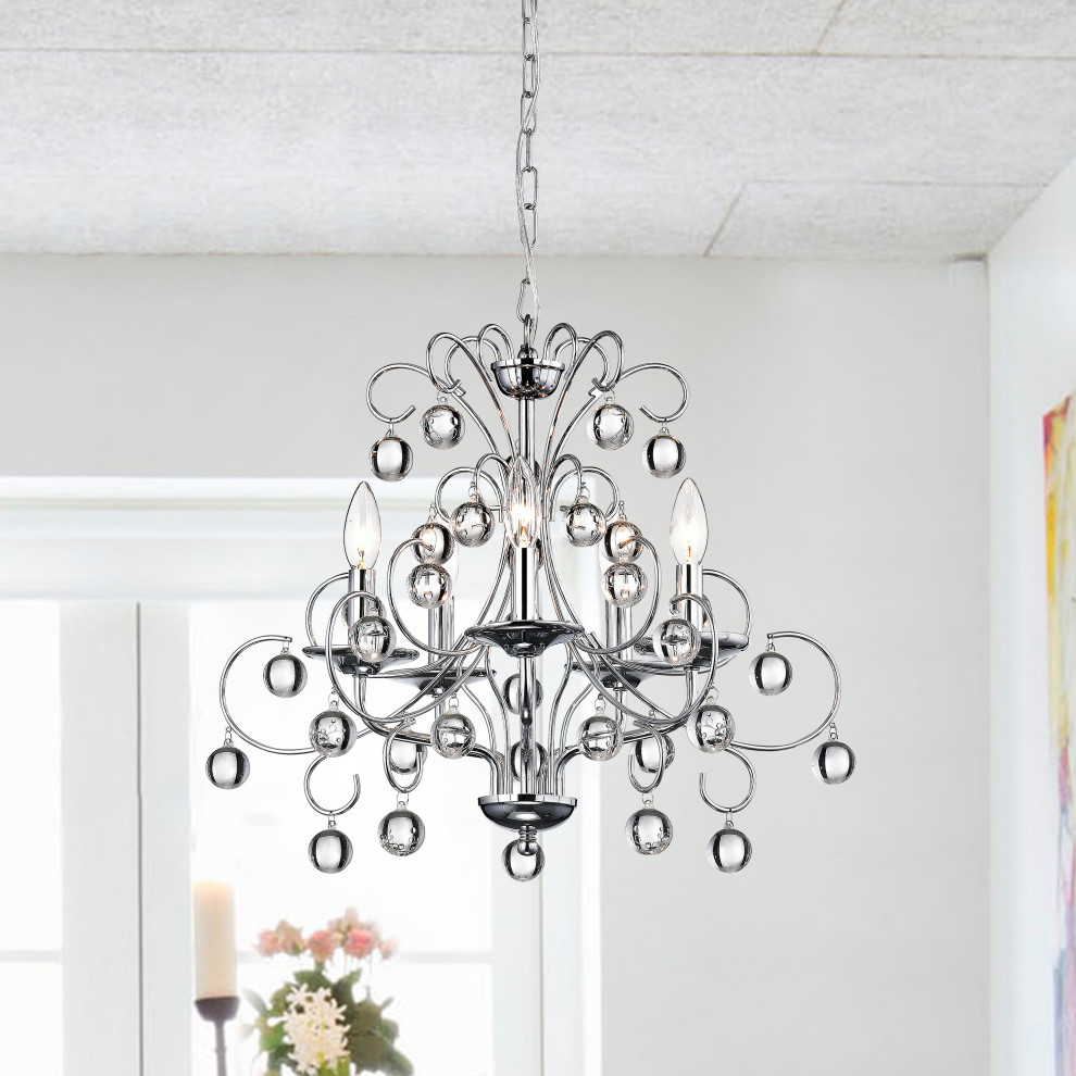 Ada 5-Light Crystal Chandelier