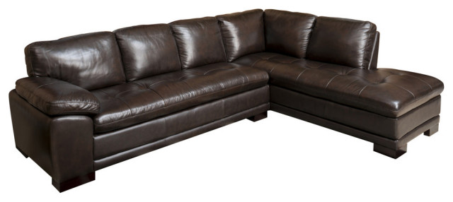 Devonshire Leather Sectional Sofa, Large Leather Sectional Sofa