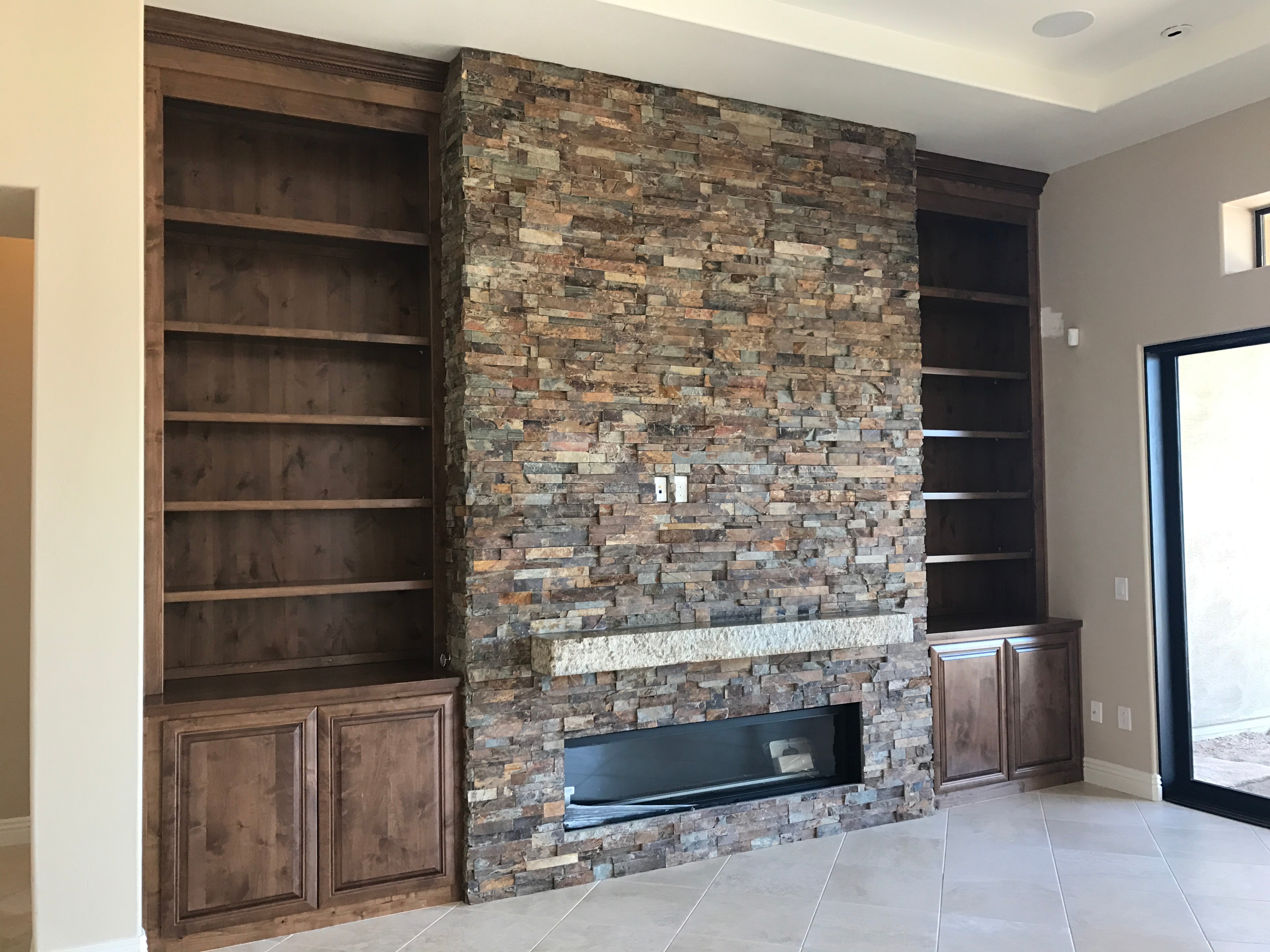 Knotty Alder Wood Cabinetry