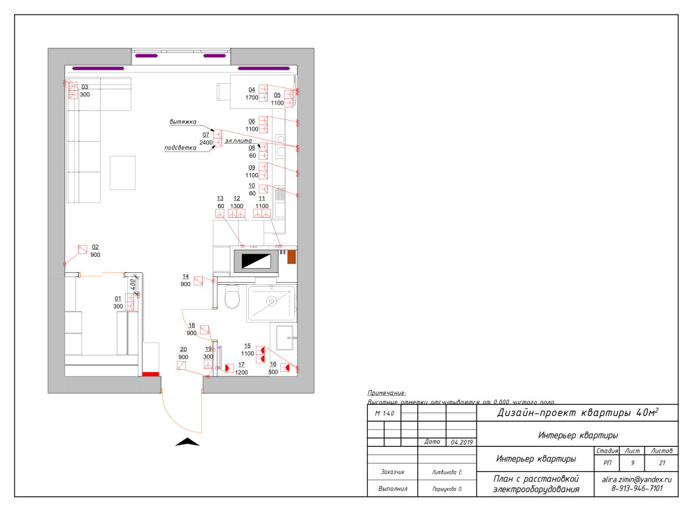 Дизайн-проект квартиры для Екатерины