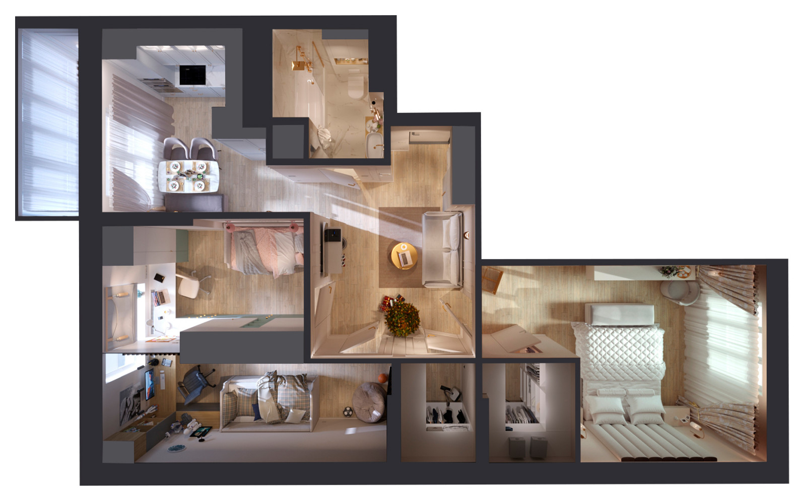 ЖК «ЗОЛОТАЯ СЕРЕДИНА» 78 м2 КАЗАНЬ 2021