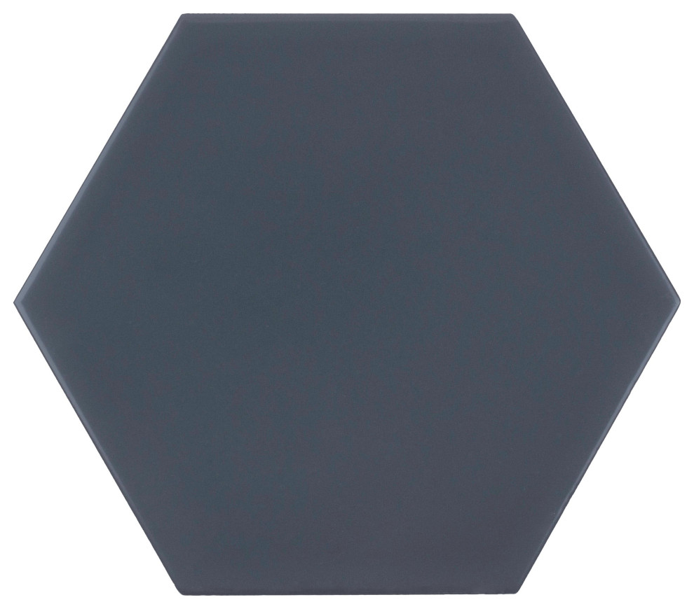 MTO0702 Classic Trendy 6x6 Matte Charcoal Hexagon Ceramic Mosaic Tile