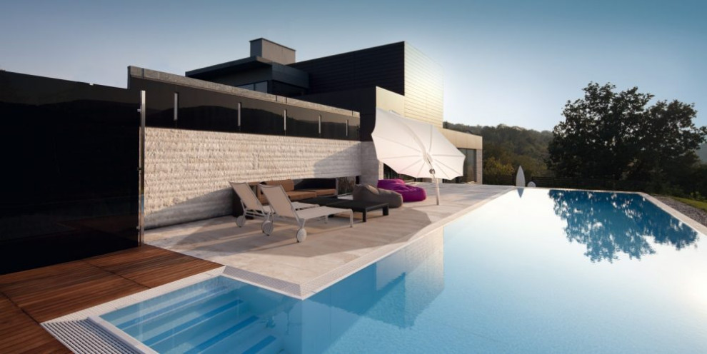 Trendy home design photo in Miami