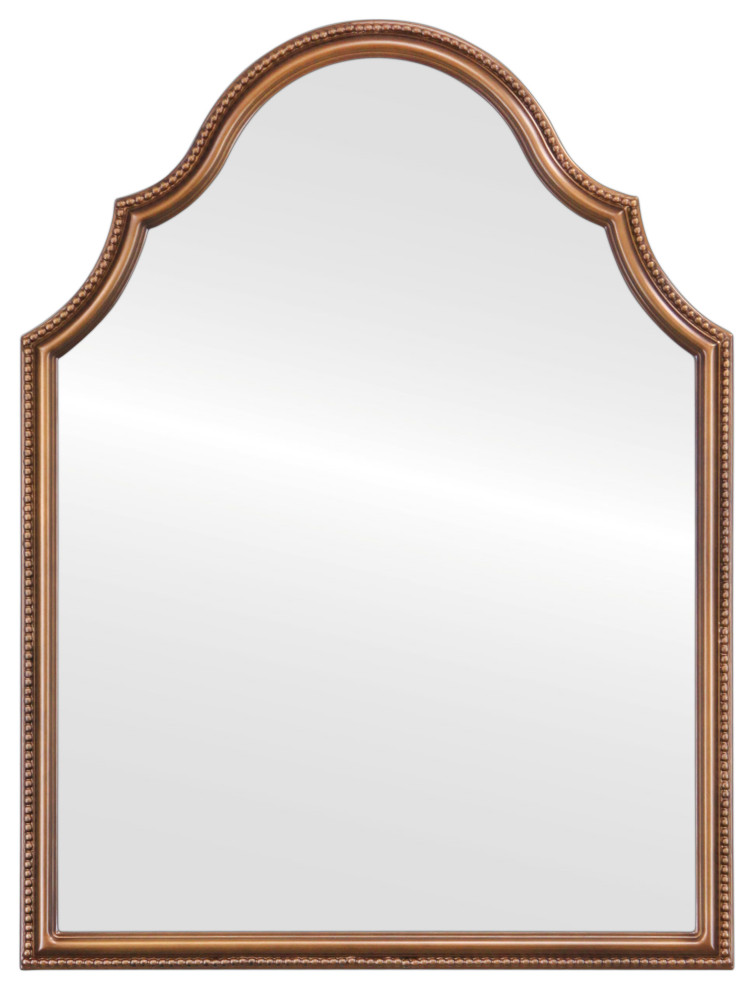Liffey Framed Vanity Mirror, Peaks Cathedral, 24"x32" Traditional
