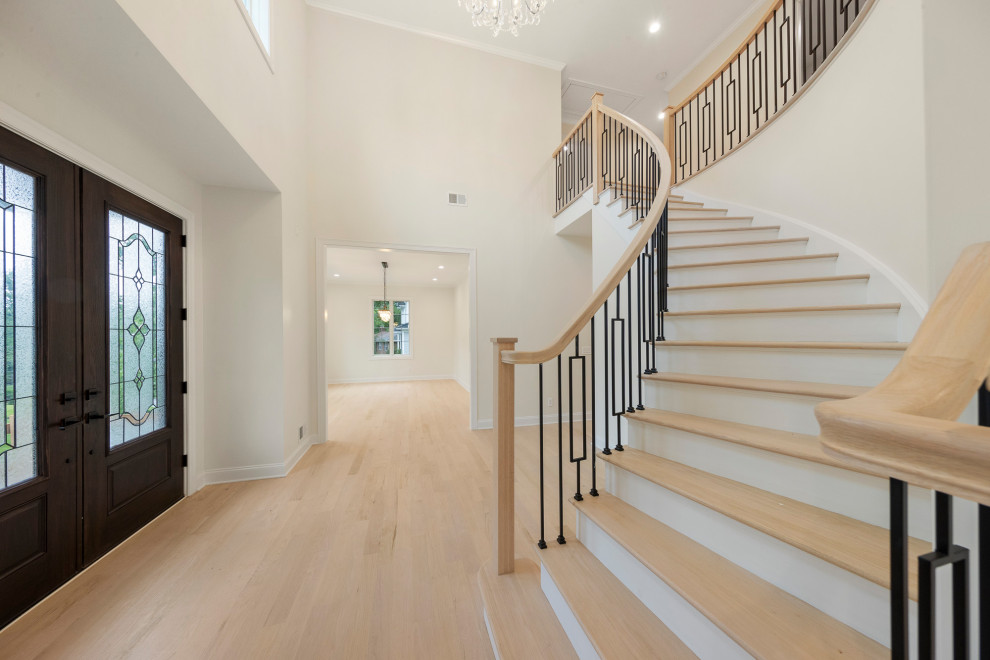 Custom Staircase New Home Construction in Summit, NJ | WA Construct