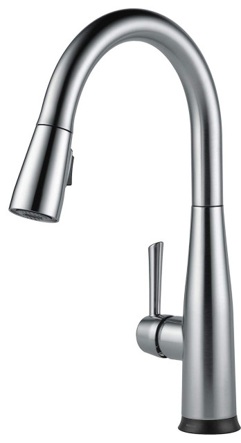 Modern Kitchen Faucet, Touch Design With Pull Down Sprayer, Arctic Stainless