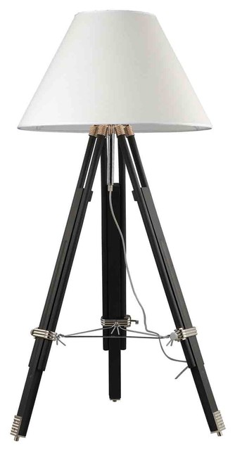 Dimond Lighting D2127 Studio Chrome and Black Floor Lamp