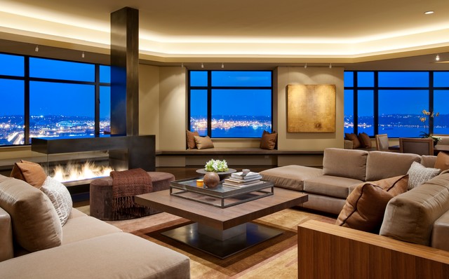 Gorgeous Living Room In The City