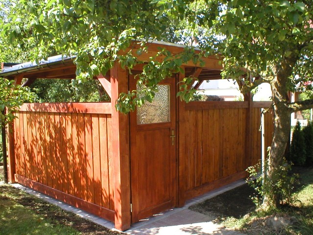 Carport In Einen Garten Integrieren 1 Rustikal Garten Munchen Von Robert Rummer Gartengestaltung
