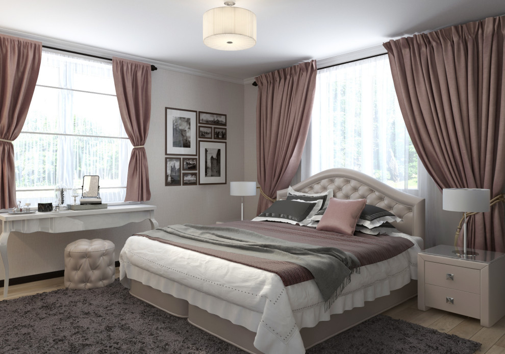 Проект двух комнат в коттедже