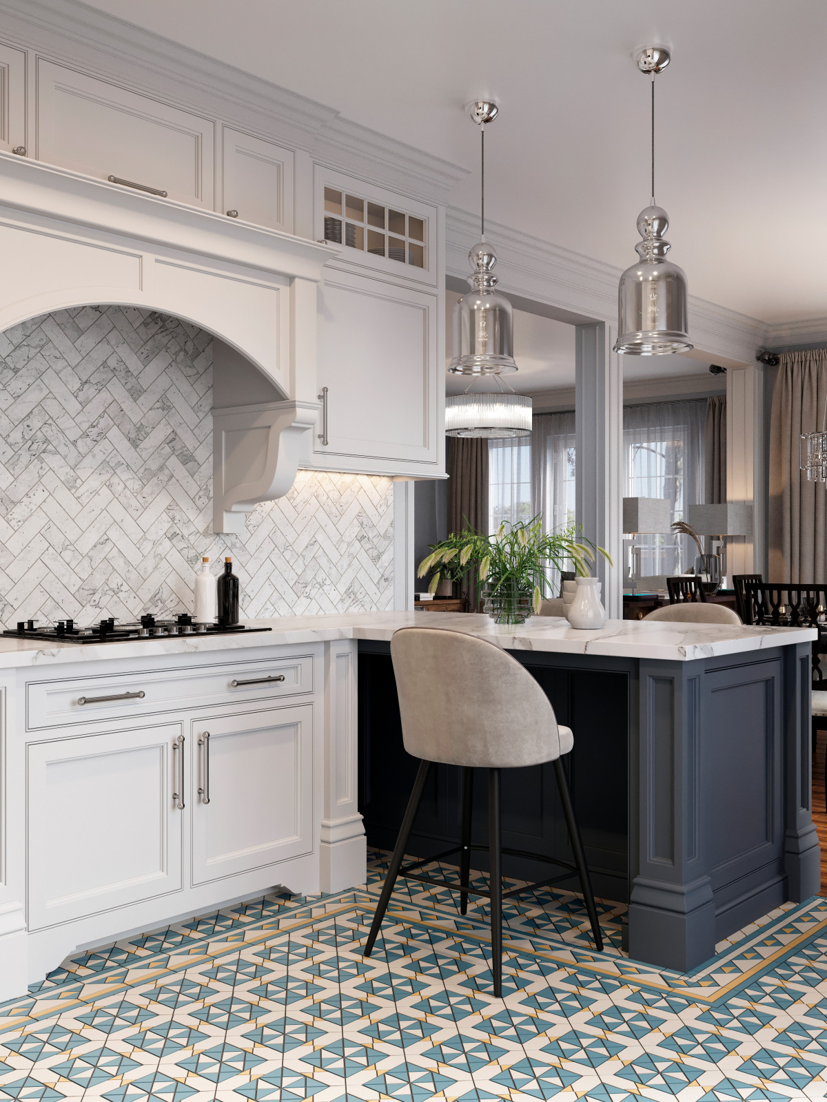 Загородный дом в американской классике для звездного клиента