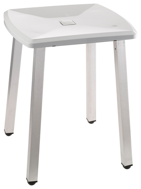 grey shower stool