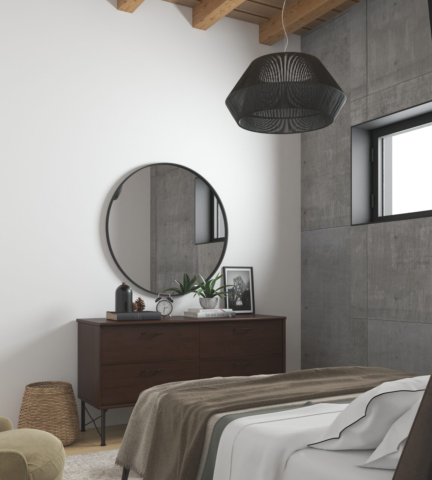 Дизайн-проект интерьера загородного дома (из бруса)