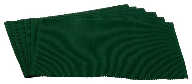 Placemat Dark Green, Set Of 6 - Contemporary - Placemats - by Design ...