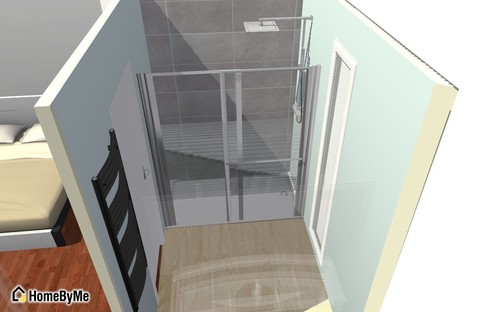 Agencement d'une salle d'eau Salle deau:faience avec frise verticale