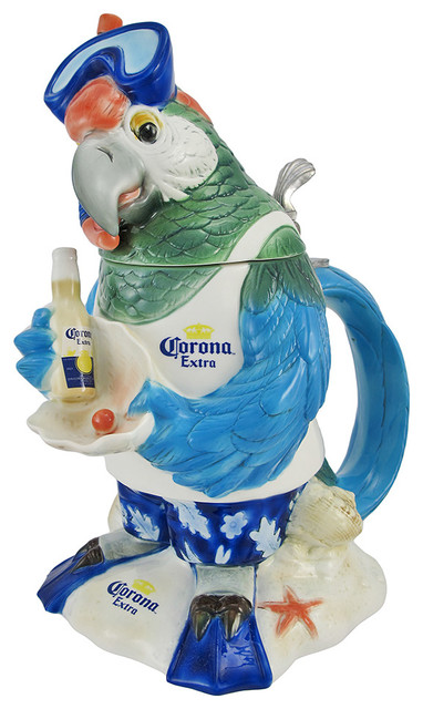 Officially Licensed Corona Snorkel Parrot 3D Porcelain Stein